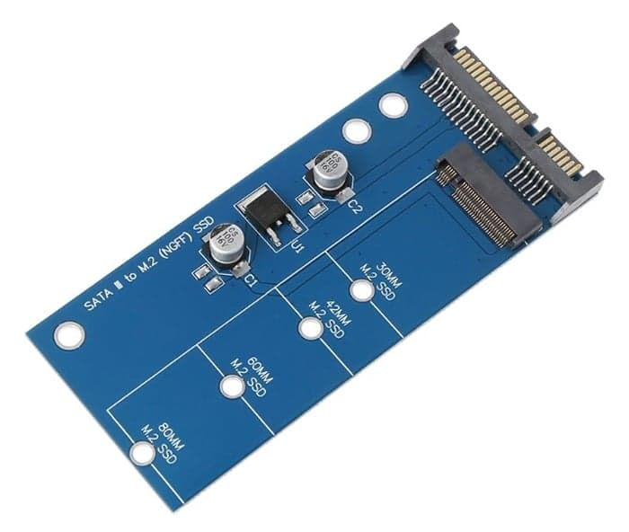 Μετατροπέας POWERTECH SATA 22pin σε M.2 SSD TOOL-0019, 2230/2242/2260/2280 3