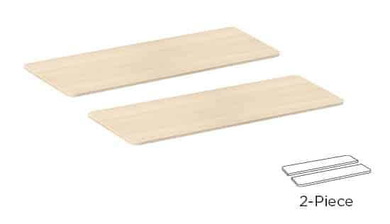 BRATECK επιφάνεια γραφείου TP12060R-2P, 120x60x1.8cm, μπεζ ξύλινη 3