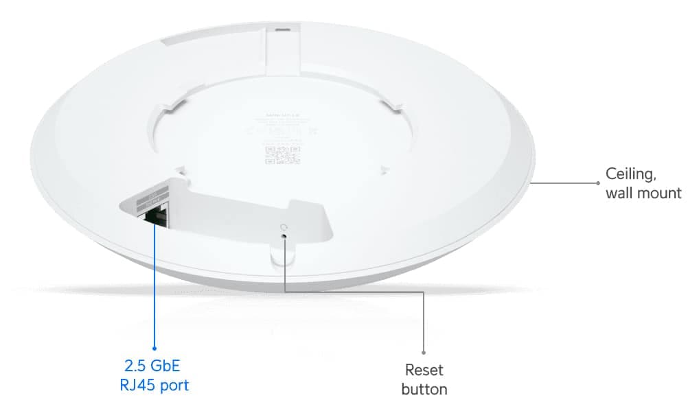 Σημείο πρόσβασης UBIQUITI UniFi U7 μεγάλης εμβέλειας, WiFi 7, διπλής ζώνης, PoE 5
