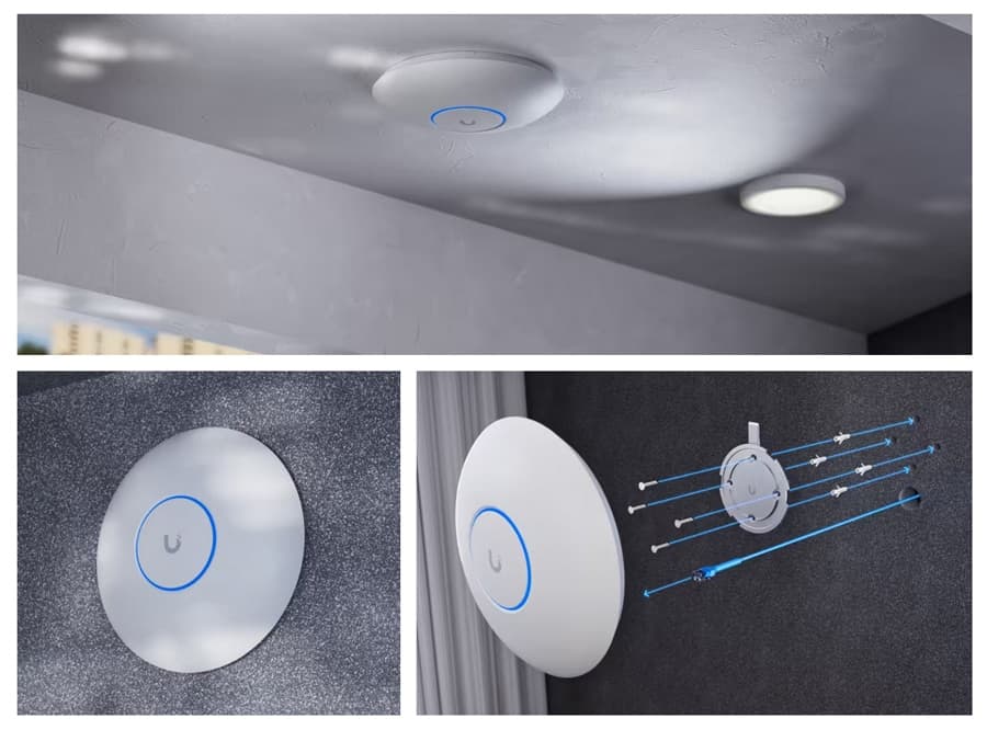 Σημείο πρόσβασης UBIQUITI UniFi U7 μεγάλης εμβέλειας, WiFi 7, διπλής ζώνης, PoE 2