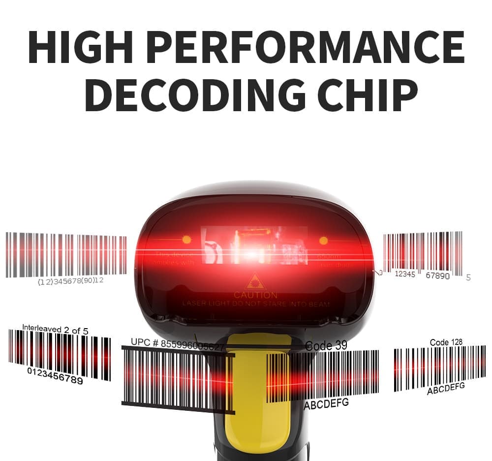 GTCODESTAR barcode scanner X-620F, 1D, ενσύρματο & ασύρματο, 800mAh, μαύρο 3