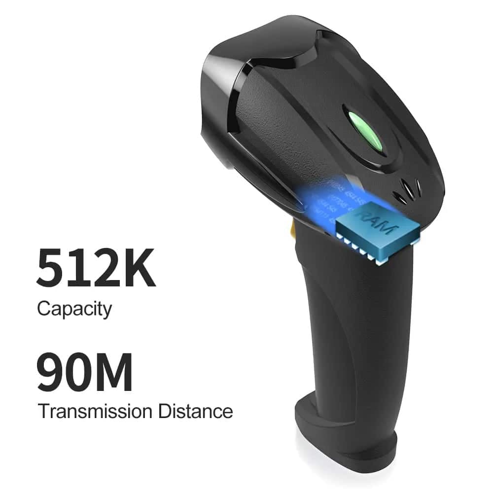 GTCODESTAR barcode scanner X-620F, 1D, ενσύρματο & ασύρματο, 800mAh, μαύρο 6