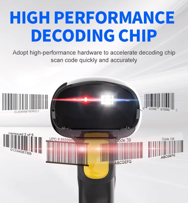 GTCODESTAR barcode scanner X-760H, 1D & 2D, ενσύρματο, μαύρο 3