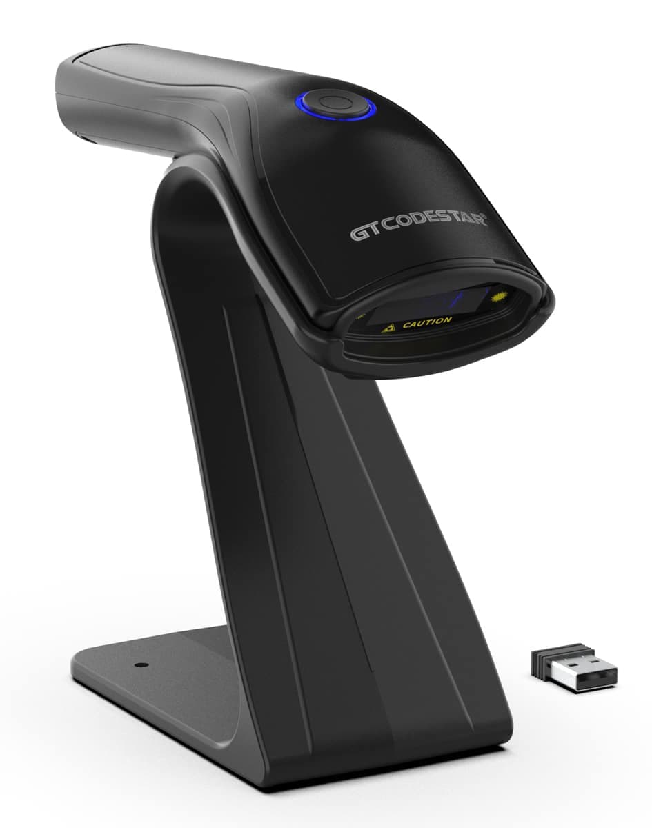 GTCODESTAR barcode scanner X-9200L με βάση, 1D & 2D, ενσύρματο & ασύρματο, Bluetooth, 800mAh, μαύρο 4