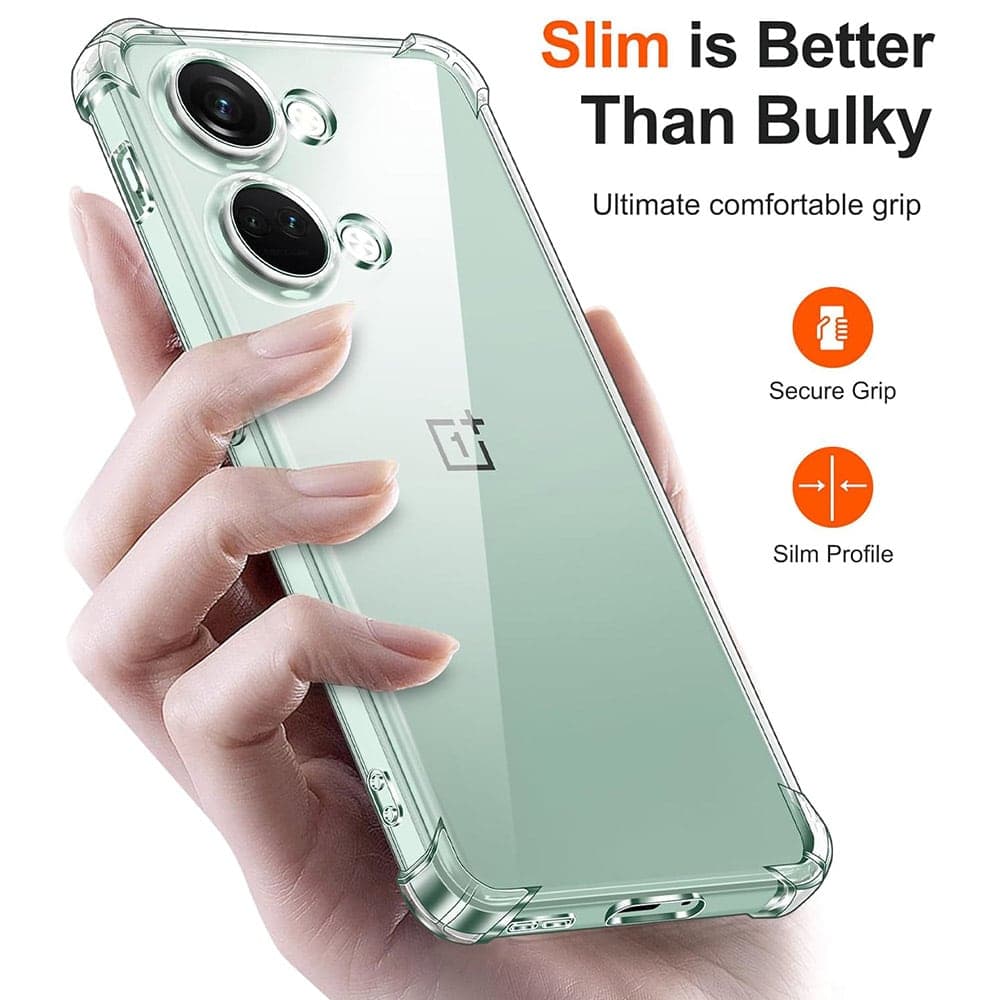 Techsuit Shockproof Clear Silicone - θήκη για Oneplus Nord 3 - Διάφανο 2