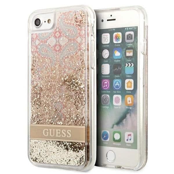 Guess Paisley Liquid Glitter - θήκη για Apple iPhone SE (2022) / - Διάφανο