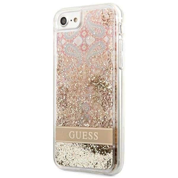 Guess Paisley Liquid Glitter - θήκη για Apple iPhone SE (2022) / - Διάφανο 2