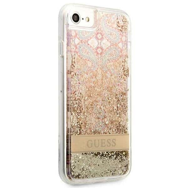 Guess Paisley Liquid Glitter - θήκη για Apple iPhone SE (2022) / - Διάφανο 4