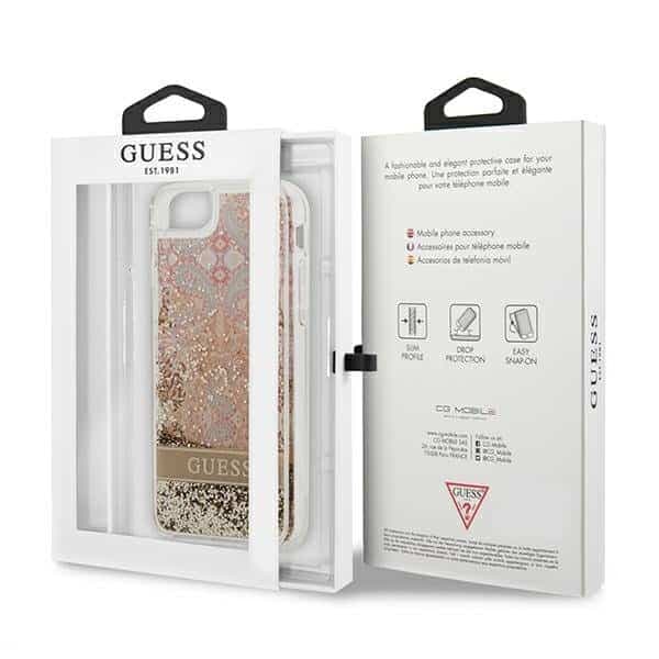 Guess Paisley Liquid Glitter - θήκη για Apple iPhone SE (2022) / - Διάφανο 8