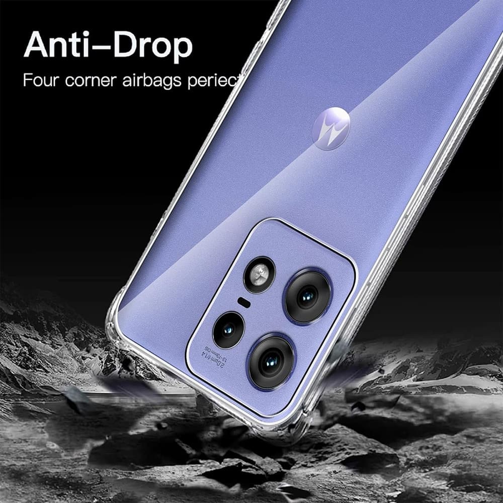 Techsuit Shockproof Clear Silicone - θήκη για Motorola Edge 50 Pro - Διάφανο 6