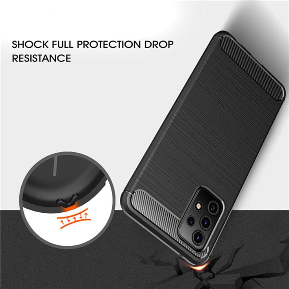 Techsuit Carbon Silicone - θήκη για Samsung Galaxy A53 5G - Μαύρο 3