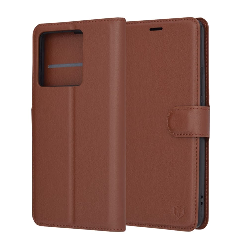 Techsuit Leather Folio - θήκη για Xiaomi 13T - Καφέ 6