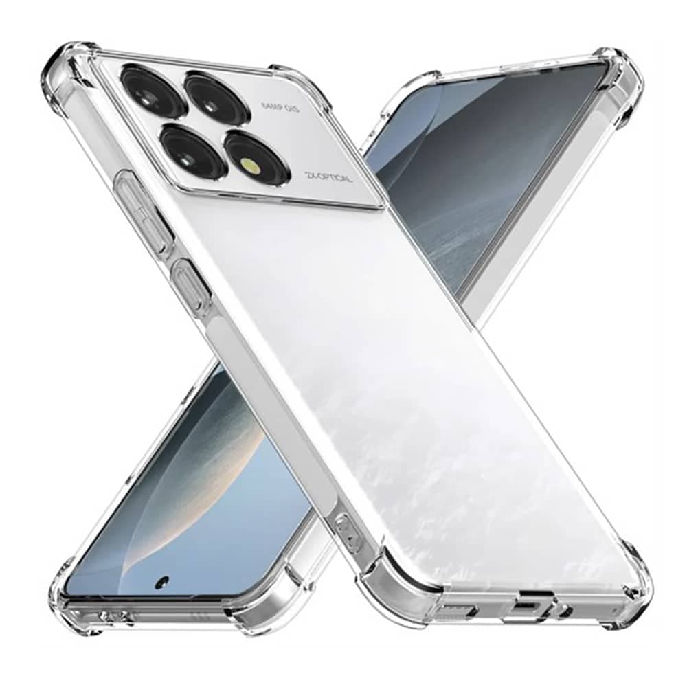Techsuit Shockproof Clear Silicone - θήκη για Xiaomi Poco F6 Pro - Διάφανο