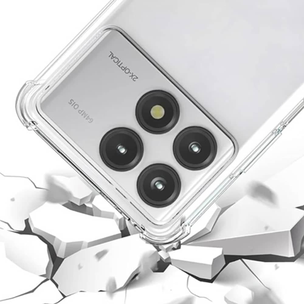 Techsuit Shockproof Clear Silicone - θήκη για Xiaomi Poco F6 Pro - Διάφανο 3