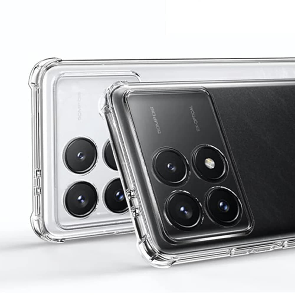 Techsuit Shockproof Clear Silicone - θήκη για Xiaomi Poco F6 Pro - Διάφανο 2
