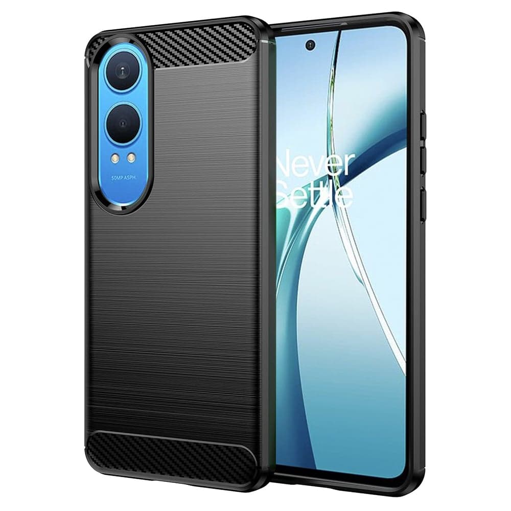 Techsuit Carbon Silicone - θήκη για Oneplus Nord CE4 Lite - Μαύρο