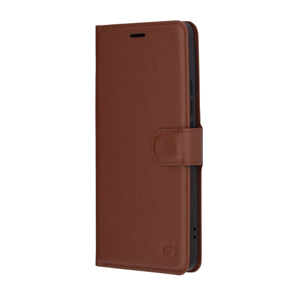 Techsuit Leather Folio - θήκη για Xiaomi Poco F6 - Καφέ 4