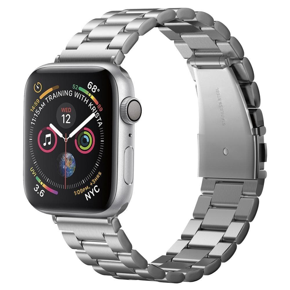 Spigen Modern Fit - θήκη για Apple Watch 10 / 38mm (1st gen) 42mm 6 7 8 9 Edition Series 2 3 5 SE (2022) 1 Aluminum 11 4 Sport Ultra - Ασημί
