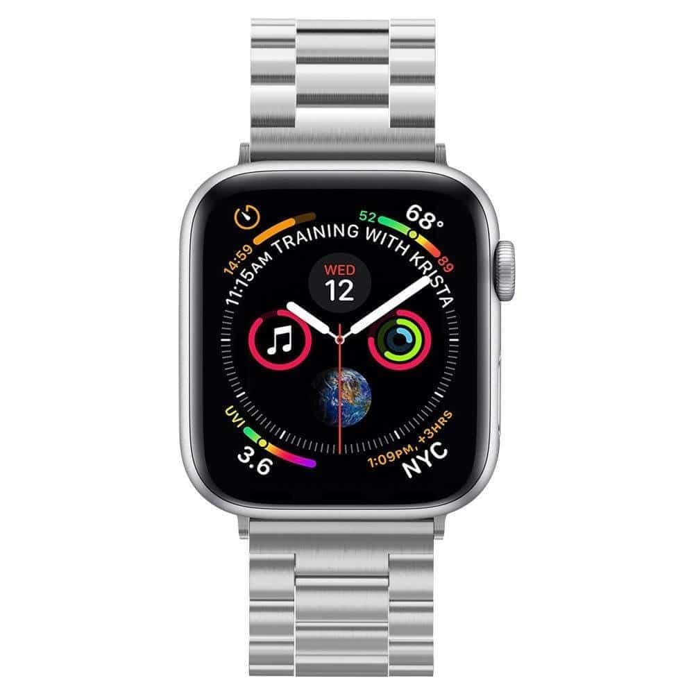 Spigen Modern Fit - θήκη για Apple Watch 10 / 38mm (1st gen) 42mm 6 7 8 9 Edition Series 2 3 5 SE (2022) 1 Aluminum 11 4 Sport Ultra - Ασημί 3