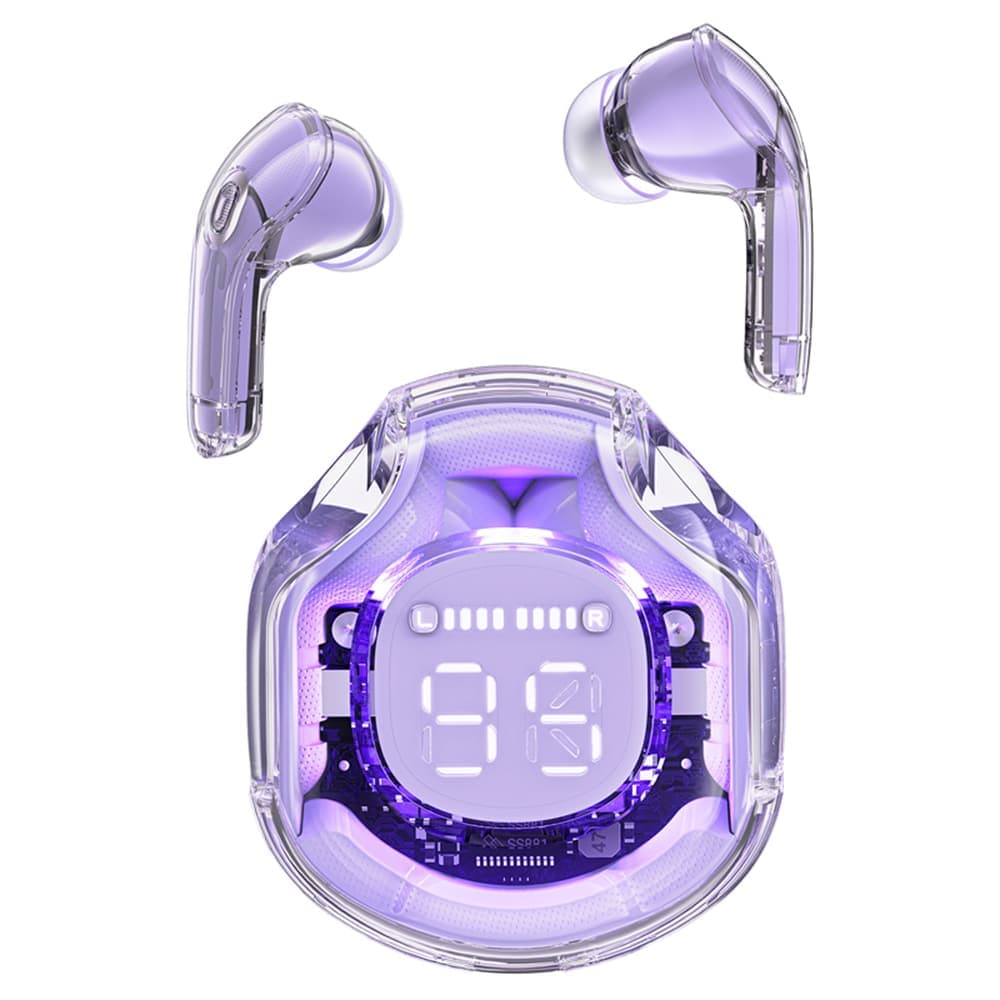 Acefast T8 Bluetooth TWS wireless headphones Μώβ 2