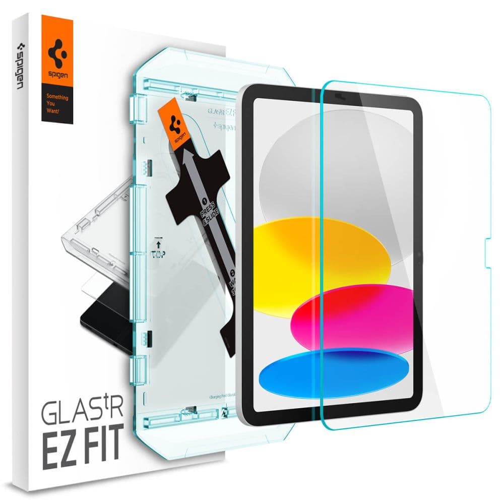 Spigen Glas.TR iPad 10.9 2022 "EZ FIT" θερμαινόμενο γυαλί με πλαίσιο AGL05554