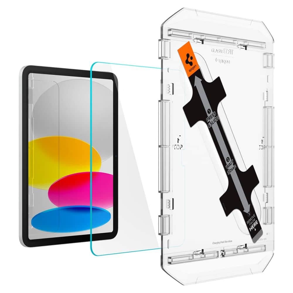 Spigen Glas.TR iPad 10.9 2022 "EZ FIT" θερμαινόμενο γυαλί με πλαίσιο AGL05554 2