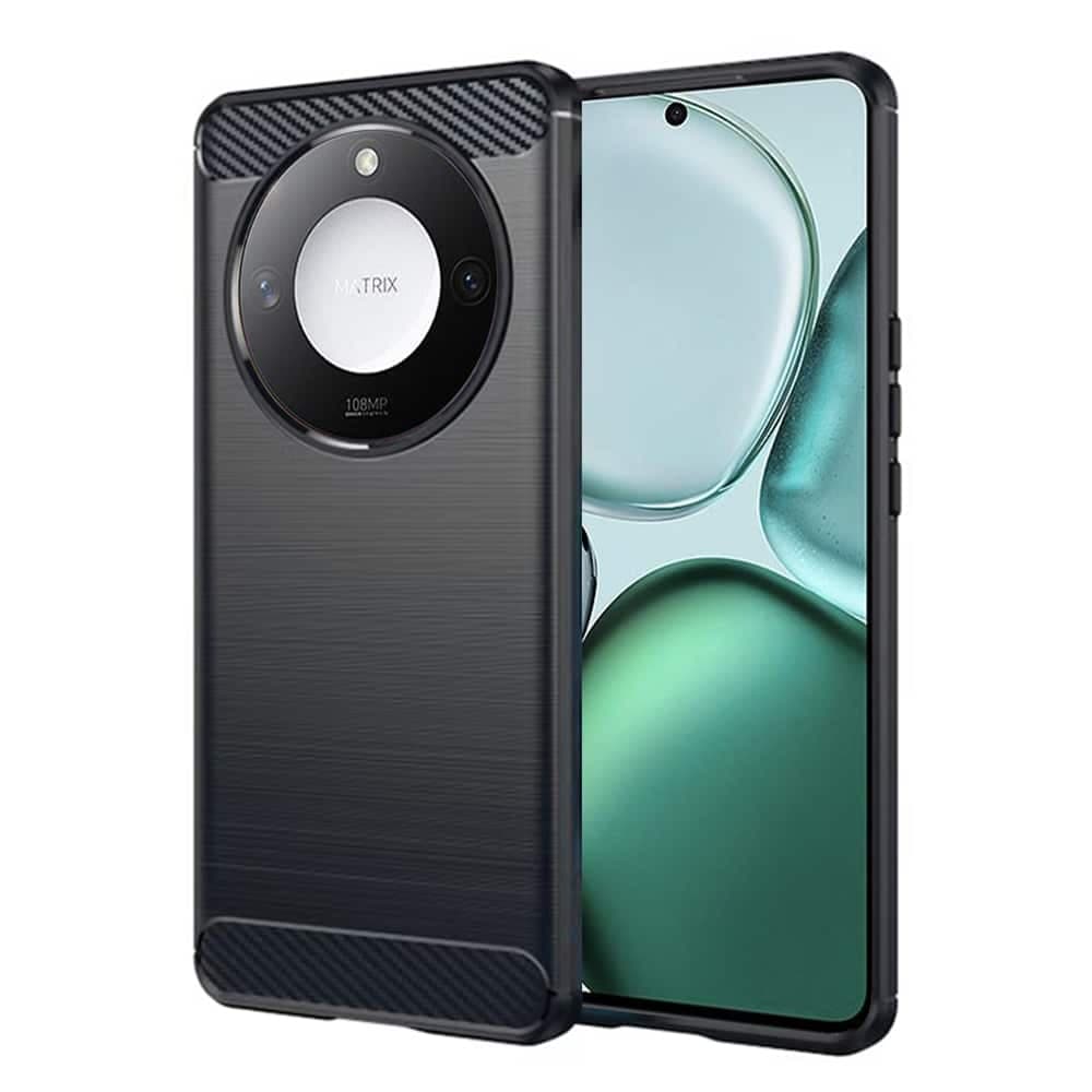 Techsuit Carbon Silicone - θήκη για Honor X9c Smart - Μαύρο