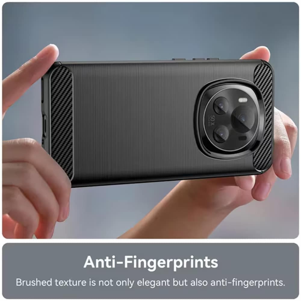 Techsuit Carbon Silicone - θήκη για Honor X9c Smart - Μαύρο 3