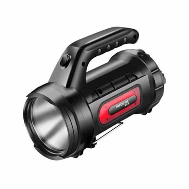 Φακός εξερευνητής Superfire M9-E – 900 lm, 473 μ., 6000 mAh, 5 ώρες λειτουργίας, powerbank 2