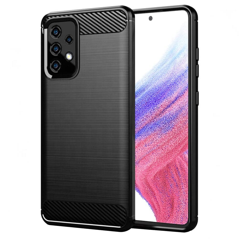 Techsuit Carbon Silicone - θήκη για Samsung Galaxy A53 5G - Μαύρο
