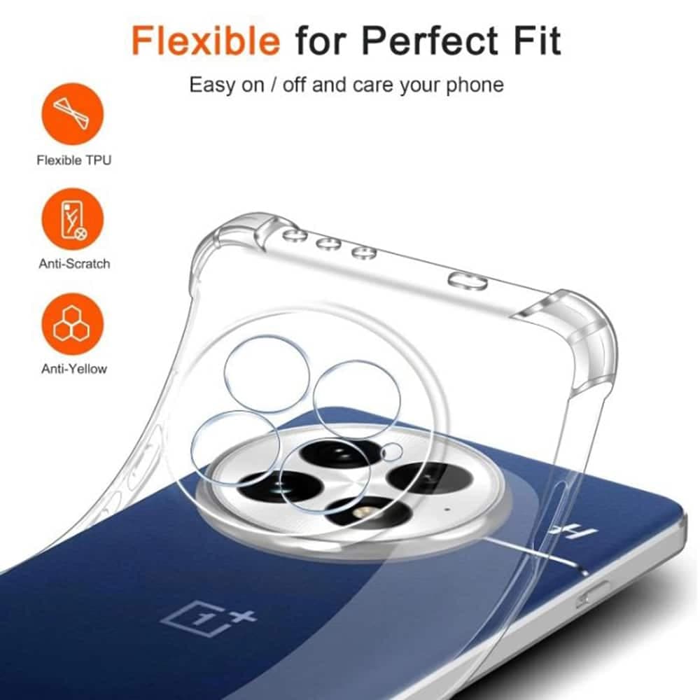 Techsuit Shockproof Clear Silicone - θήκη για Oneplus 13R - Διάφανο 2