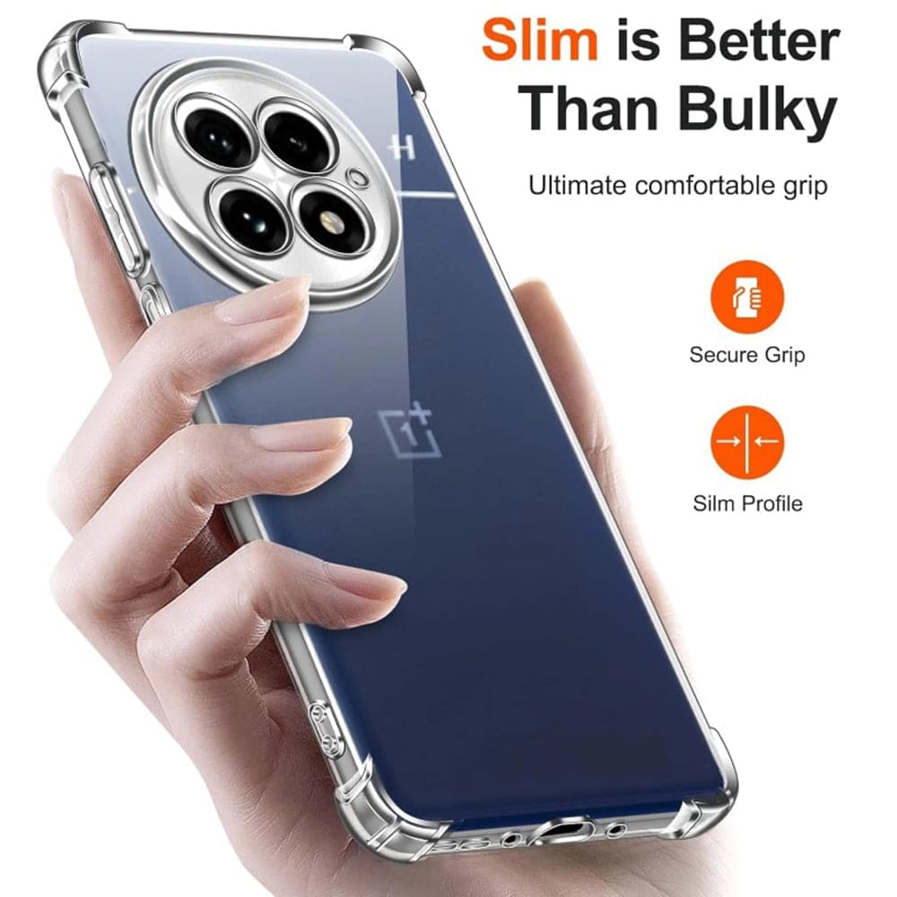 Techsuit Shockproof Clear Silicone - θήκη για Oneplus 13R - Διάφανο 4