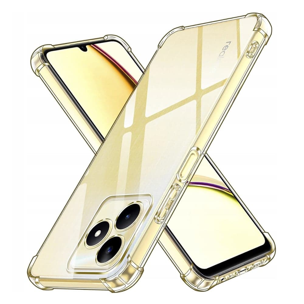 Techsuit Shockproof Clear Silicone - θήκη για Realme C51 - Διάφανο