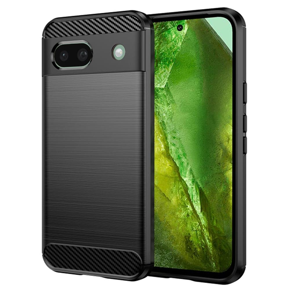 Techsuit Carbon Silicone - θήκη για Google Pixel 8a - Μαύρο