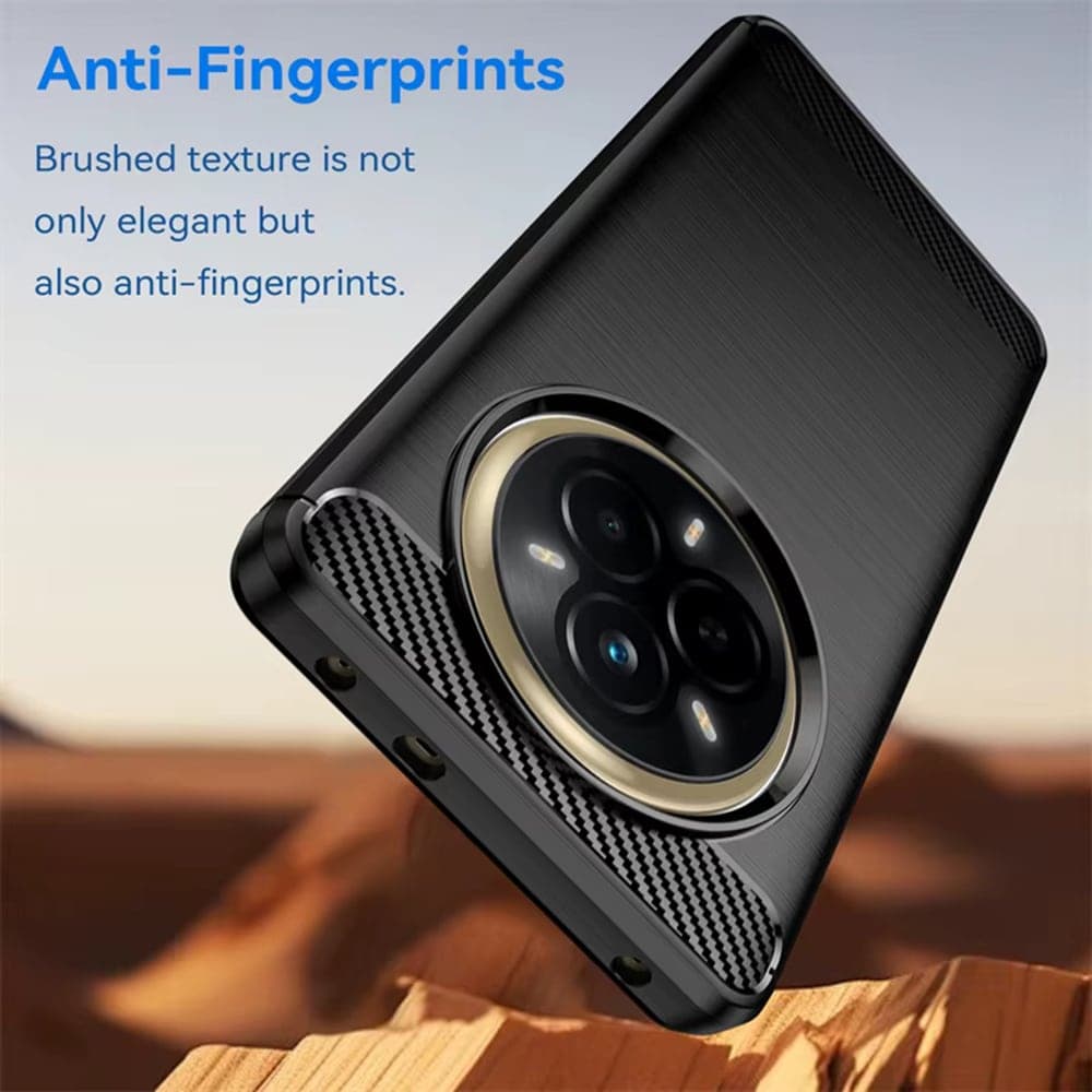 Techsuit Carbon Silicone - θήκη για Realme 14 Pro - Μαύρο 3