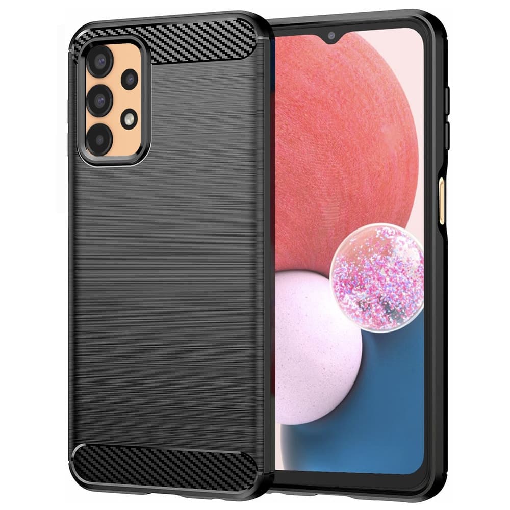 Techsuit Carbon Silicone - θήκη για Samsung Galaxy A13 - Μαύρο