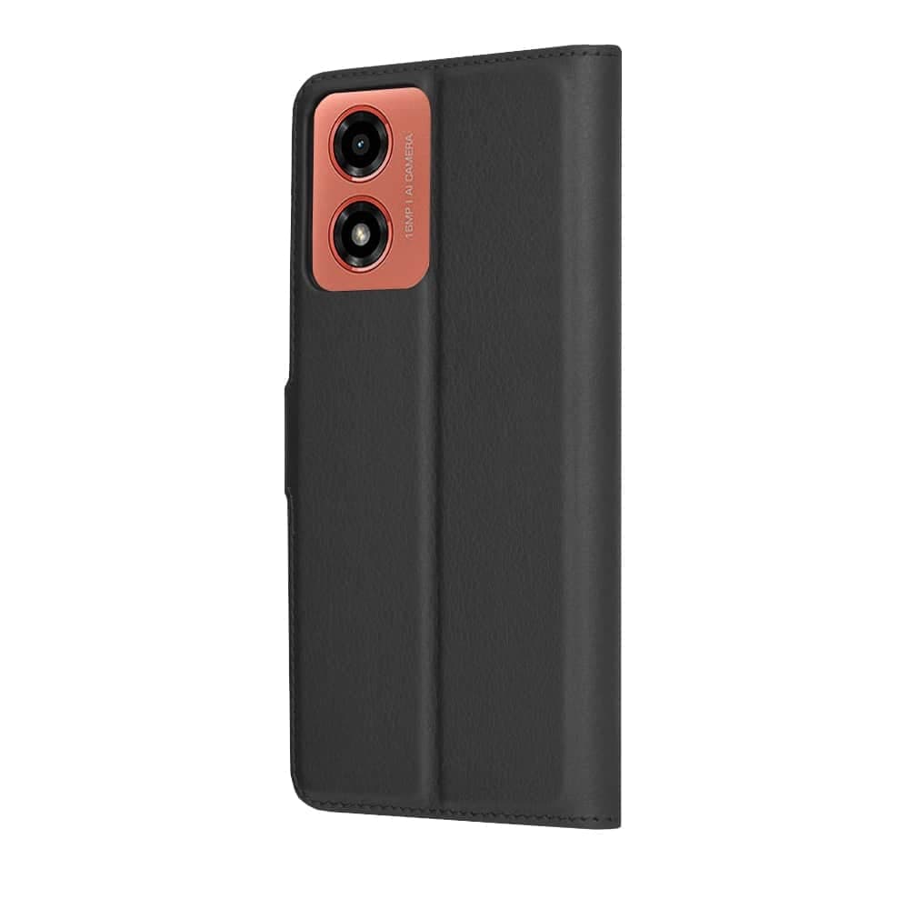 Techsuit Leather Folio - θήκη για Motorola Moto G04 - Μαύρο 5