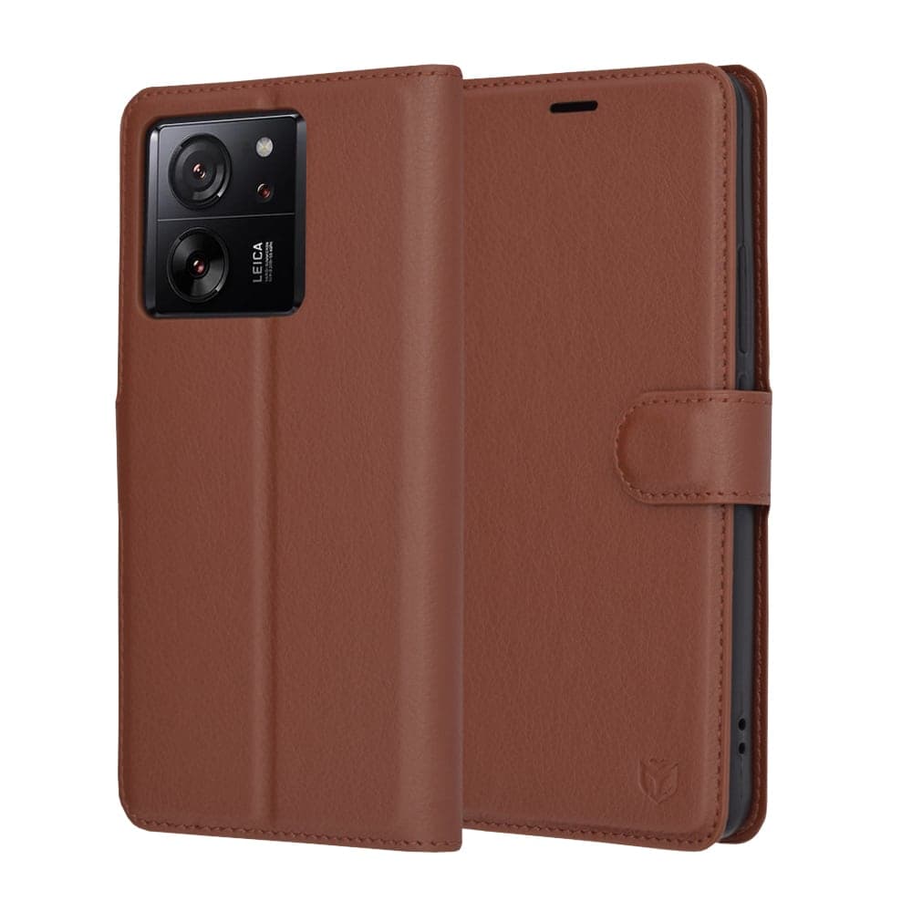 Techsuit Leather Folio - θήκη για Xiaomi 13T - Καφέ