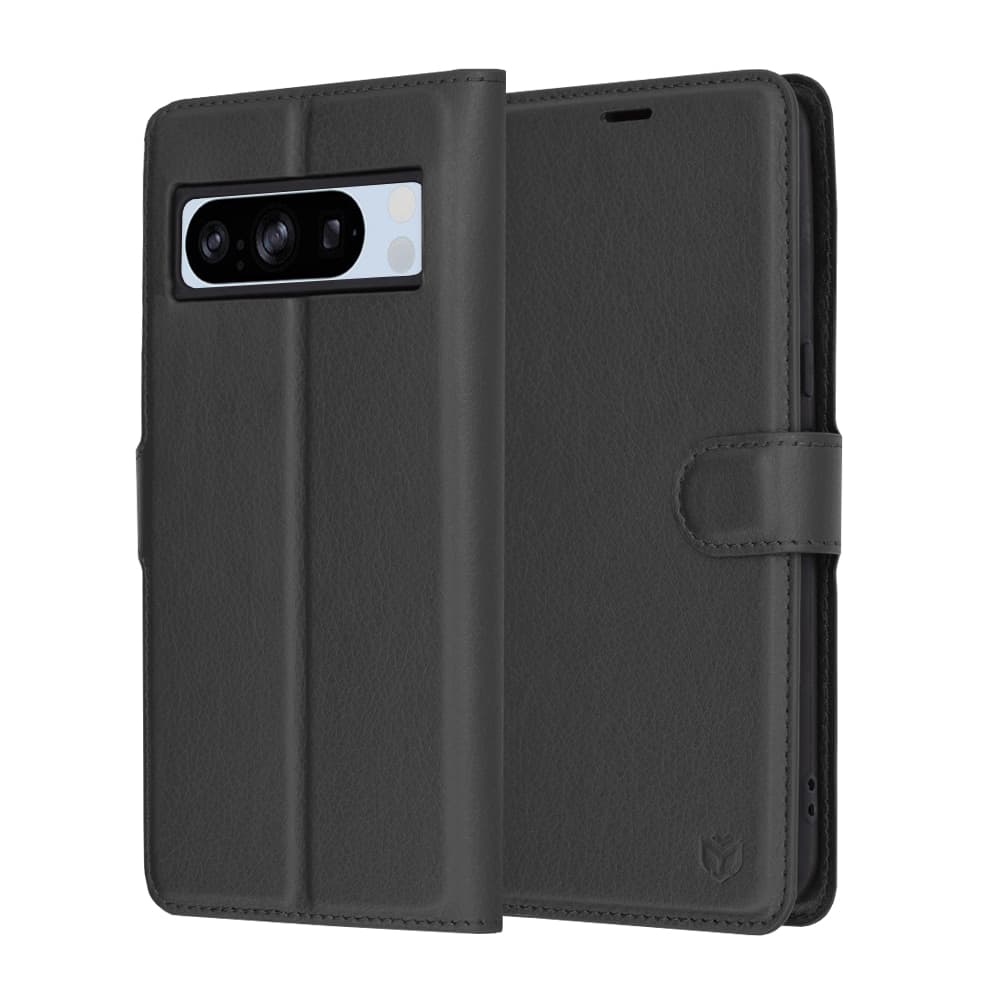 Techsuit Leather Folio - θήκη για Google Pixel 8 Pro - Μαύρο