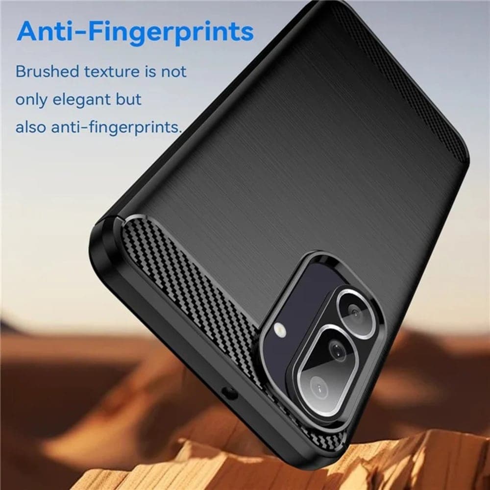 Techsuit Carbon Silicone - θήκη για Samsung Galaxy M56 - Μαύρο 3