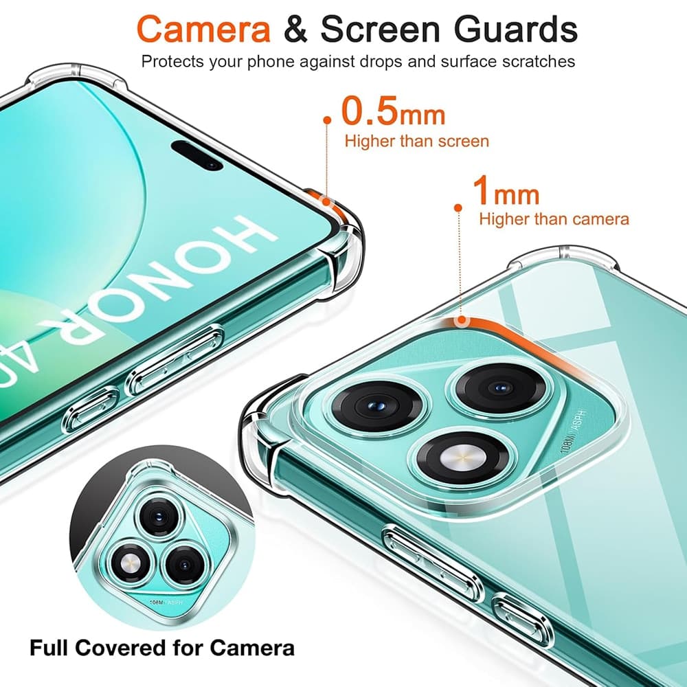 Techsuit Shockproof Clear Silicone - θήκη για Samsung Galaxy M56 - Διάφανο 3