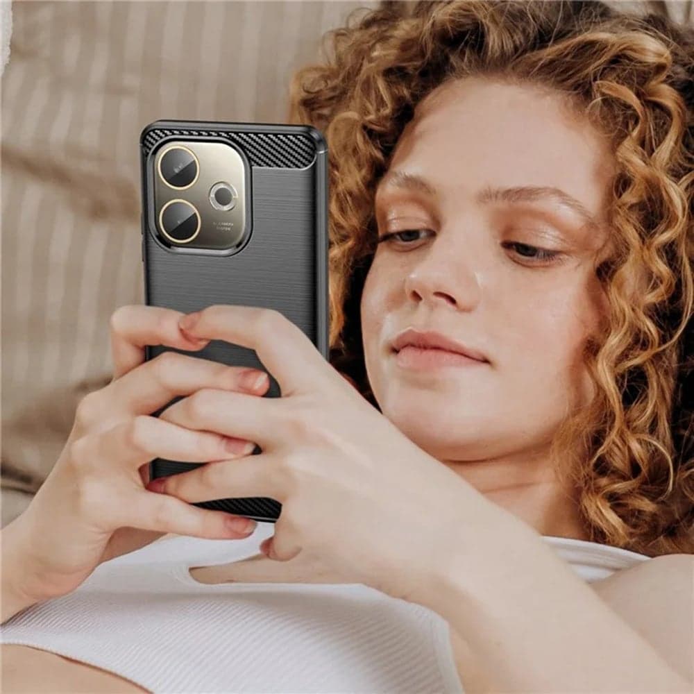 Techsuit Carbon Silicone - θήκη για Oppo Reno14 - Μαύρο 6