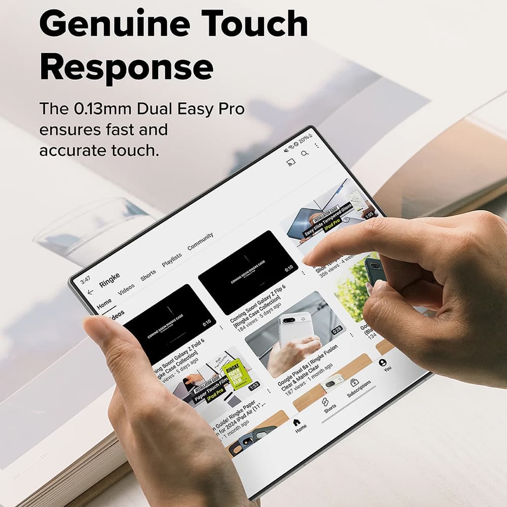 Ringke - Μεμβράνη Dual Easy Pro (συσκευασία 2 τεμαχίων) - Samsung Galaxy Z Fold7 - Διαφανής 2