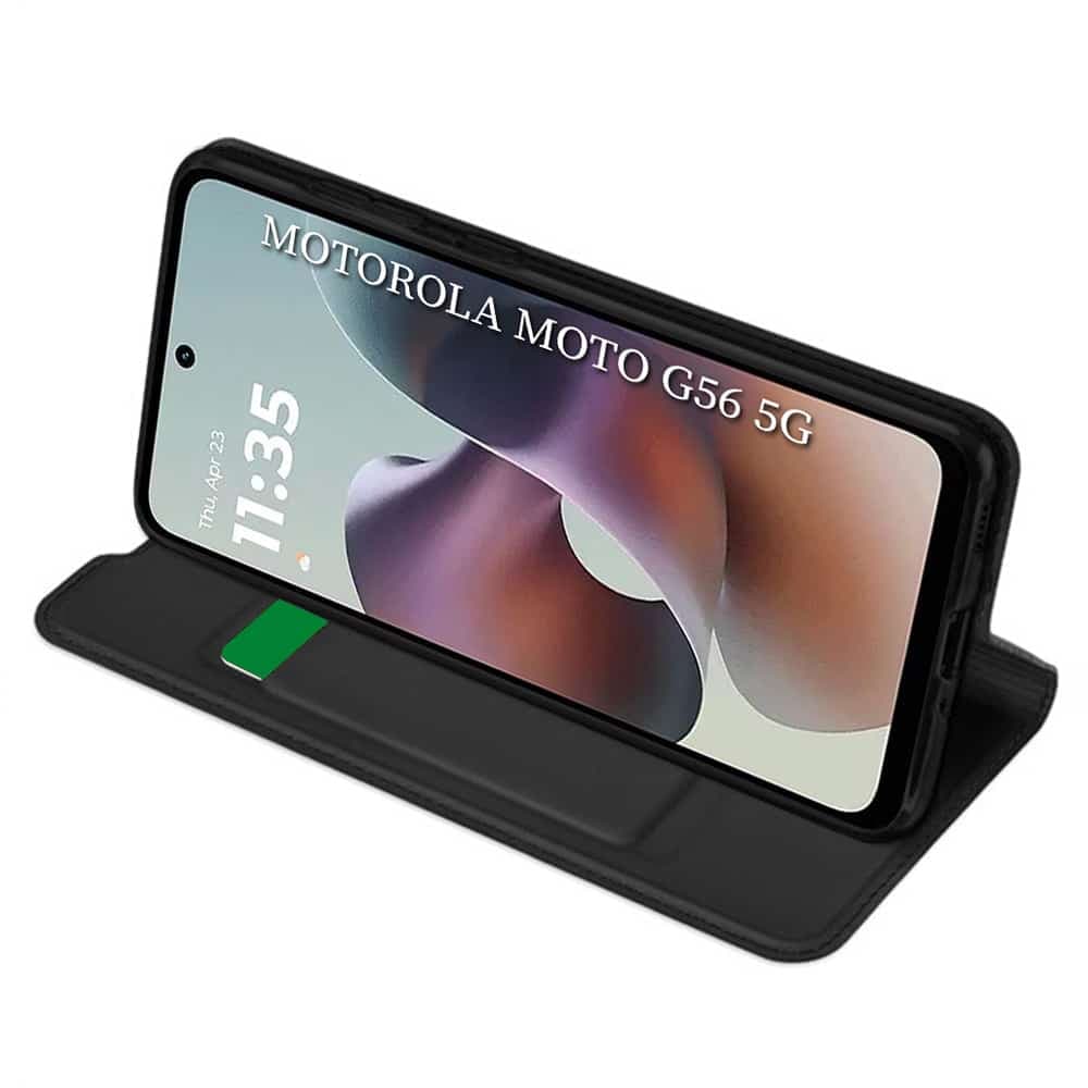 Techsuit Magskin Book - θήκη για Motorola Moto G56 - Μαύρο 2