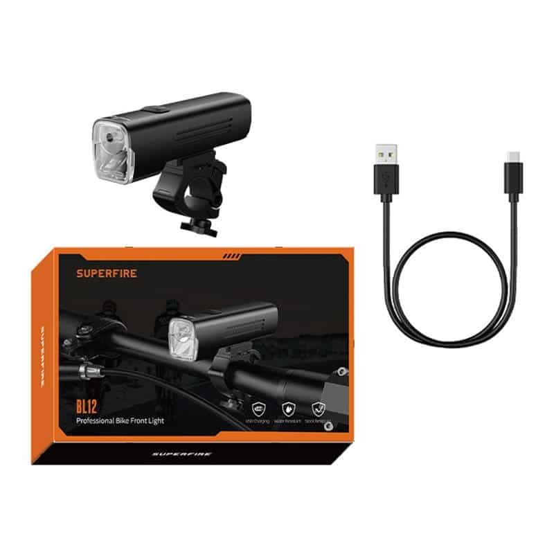 Φανάρι ποδηλάτου Superfire BL12 – 4800 mAh, USB, 2 λειτουργίες 5