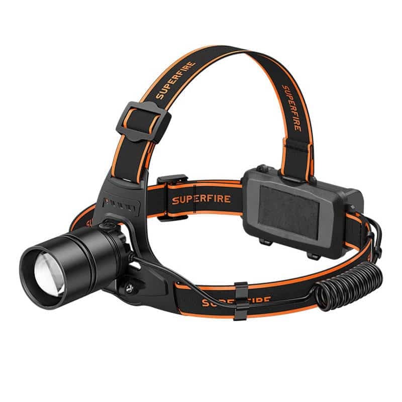 Φακός κεφαλής Superfire HL71 – 500 lm, USB, 5 λειτουργίες