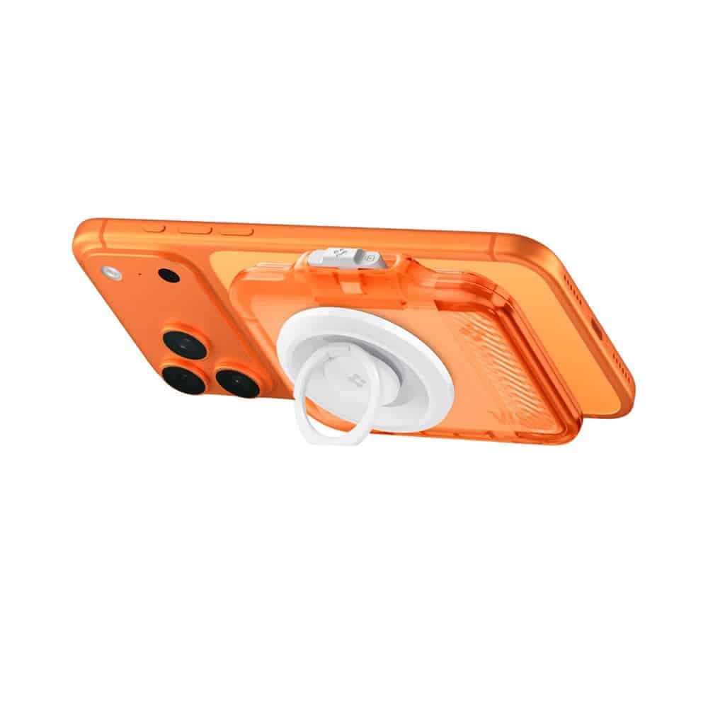 Spigen - Μαγνητική Θήκη TinTap MagFit+ (AFA11381) - MagSafe, Εύκολη Πρόσβαση, Μινιμαλιστική Κατασκευή - Διαφανές Πορτοκαλί 6