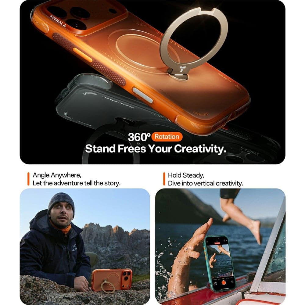 Torras Ostand Spin Air Series - θήκη για Apple iPhone 17 Pro Max - Πολύχρωμο 4