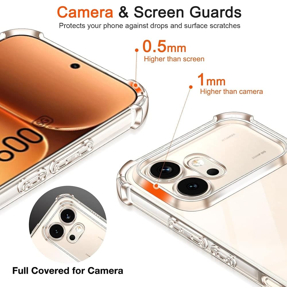 Techsuit Shockproof Clear Silicone - θήκη για Honor 600 Pro - Διάφανο 5