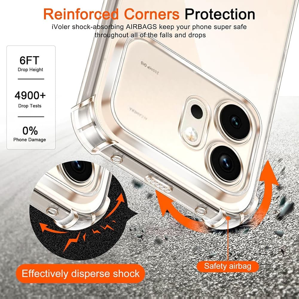 Techsuit Shockproof Clear Silicone - θήκη για Honor 600 Pro - Διάφανο 6